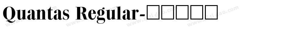 Quantas Regular字体转换